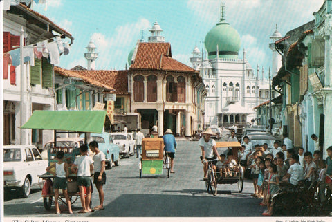 Foreign postcard - Singapore, Southeast Asia - Sultan Mosque, street view - ME01