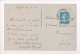 People - Girl postcard - Cyanotype - RPPC - Young lady - Bleuet - 500853