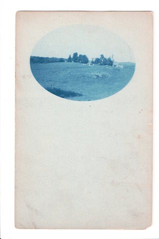 Cyanotype Real Photo Postcard of a homestead? (original SOLD) 800172