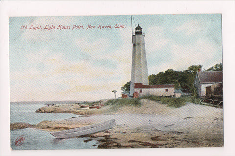 CT, New Haven - Light House Point, lighthouse, building - D04036