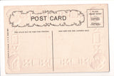 Xmas postcard - Christmas - Santas in Black on 4 corners - D04205