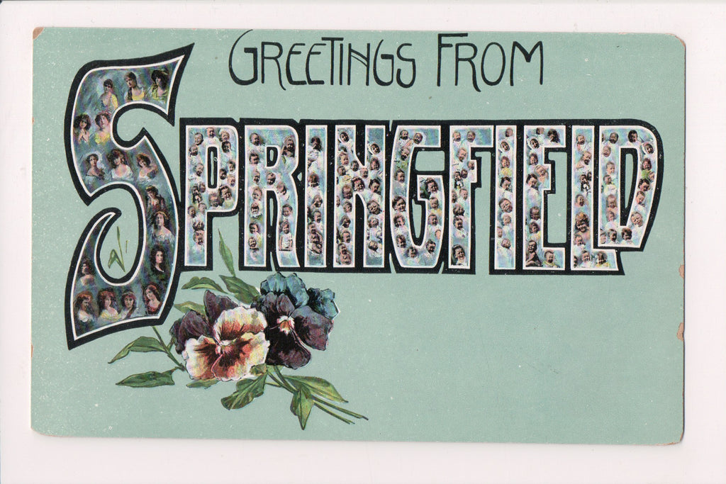 MA, SPRINGFIELD - Greetings from (Massachusetts?) postcard - D04423