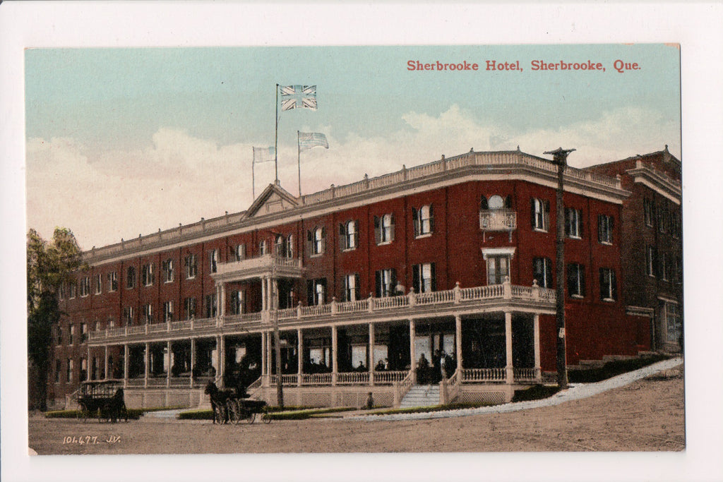 Canada - SHERBROOKE, QC - Sherbrooke Hotel, people, horses etc - D05044