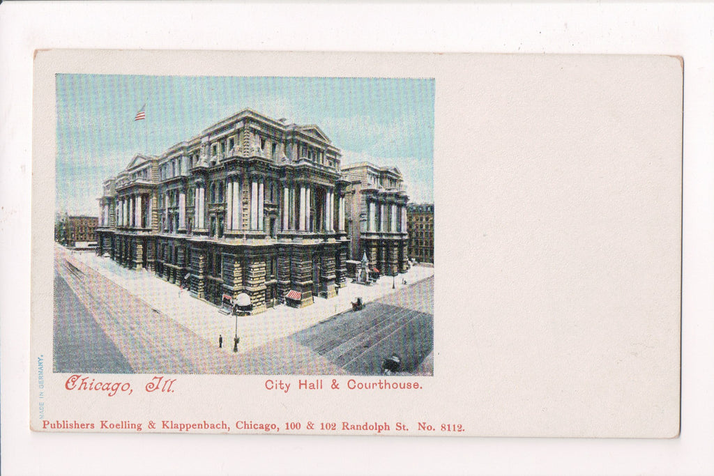 IL, Chicago - CITY HALL, COURTHOUSE - Koelling and Klappenbach - D05089