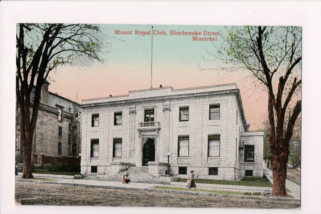 Canada - MONTREAL, QC - Mount Royal Club on Sherbrooke postcard - D05258