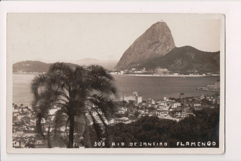 Foreign postcard - RIO de JANEIRO, Brazil - Flamengo Bird eye view RPPC - D06147