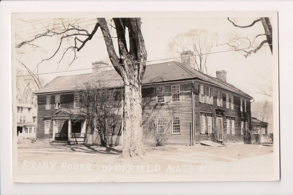 MA, Deerfield - Frary House close up RPPC - D07108