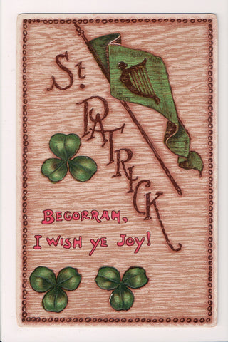 St Patrick - St Patricks Day - Begorran I Wish ye Joy - D07261