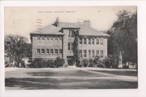 VT, SWANTON- High School - @1960 postcard - D08043