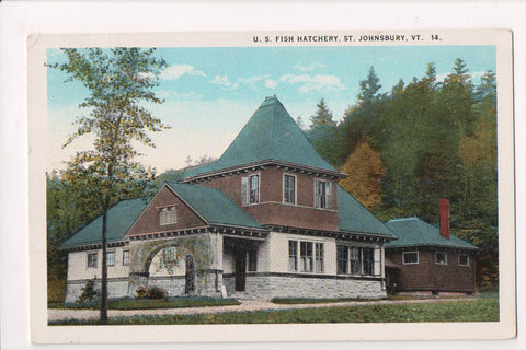 VT, St Johnsbury - US Fish Hatchery - vintage postcard - D08192