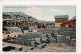 PA, Bangor - Roofing Slate yard, 1912 postcard - D08245