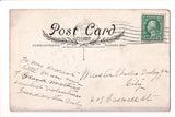 Valentine postcard - I'm throwing out a little line - boy fishing - Whitney - D1