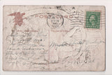 4th of July - child with a firework above head postcard - D18024