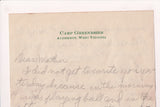 WV, ALDERSON - Camp Greenbrier - notes on letter head, envelope (original SOLD) D18059