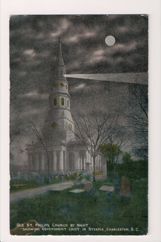 SC, Charleston - ST PHILIPS CHURCH (DIGITAL COPY ONLY) - Government light- D1814