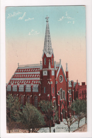 DC, Washington - Calvary Baptist Church postcard - w01647