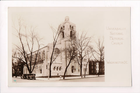 DC, Washington - Universalist National Memorial Church RPPC - G06018