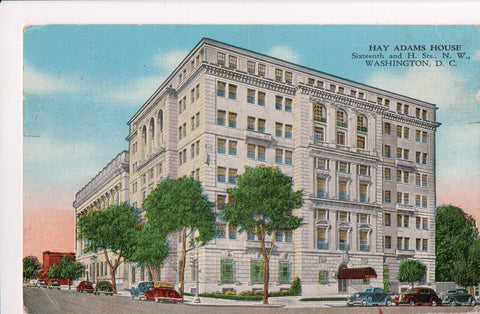 DC, Washington - Hay Adams House on 16th and H Streets postcard - w00564