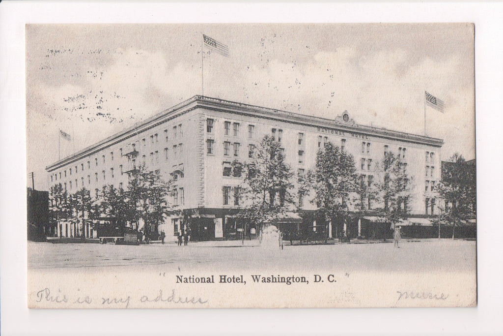 DC, Washington - National Hotel closeup postcard - w03446