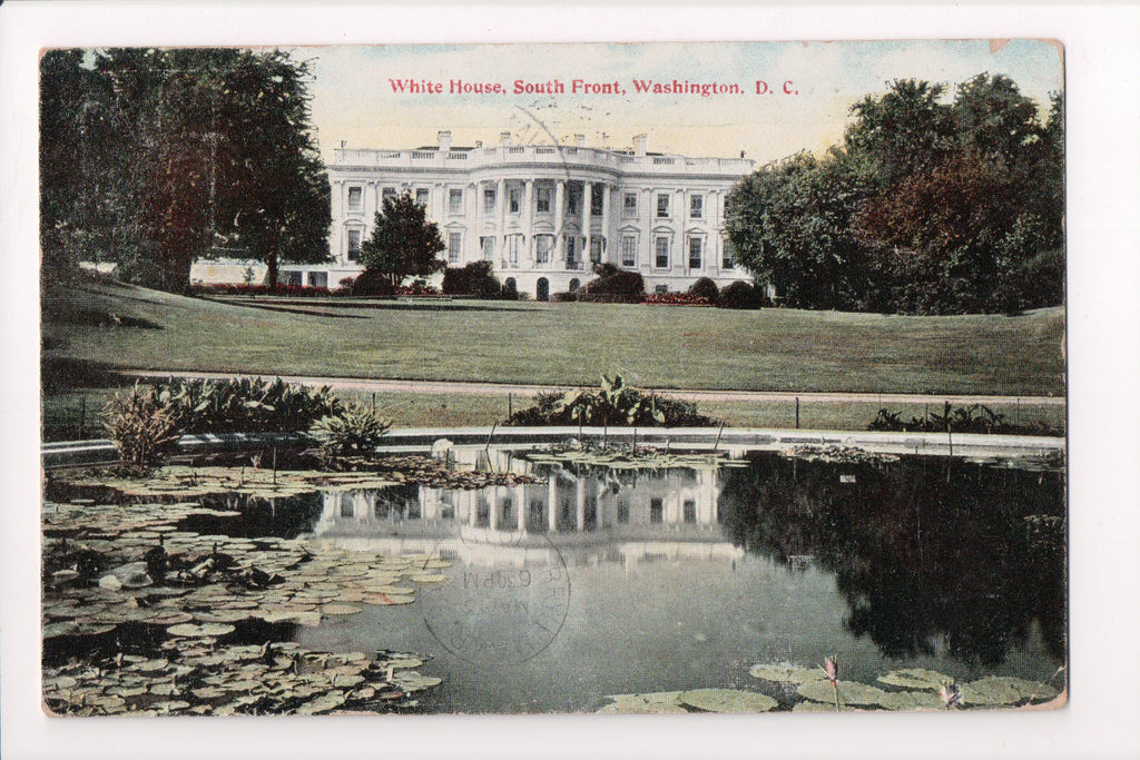 DC, Washington - White House, South Front with Pond - w03553