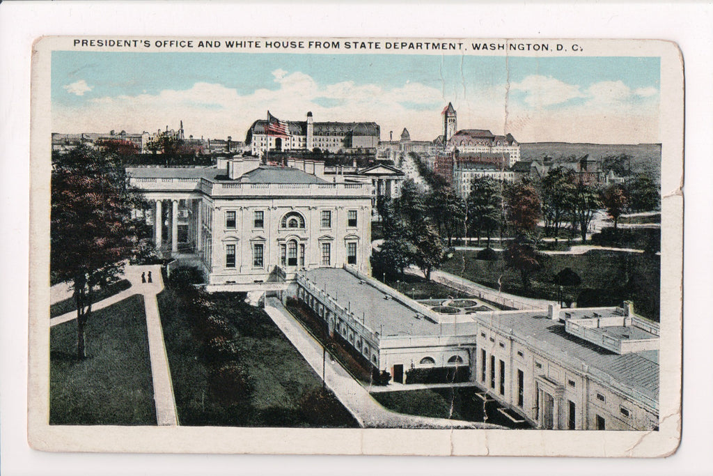 DC, Washington - Presidents Office, White House - @1921 - z17004 **DAMAGED / AS