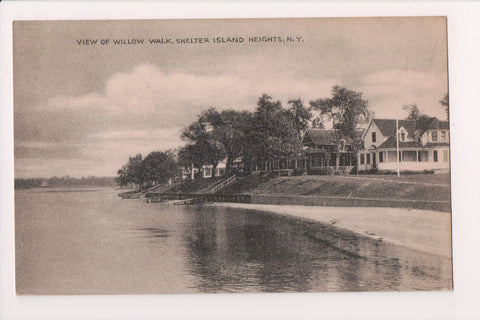 NY, Shelter Island Heights - Willow Walk view - 1948 card - DG0016