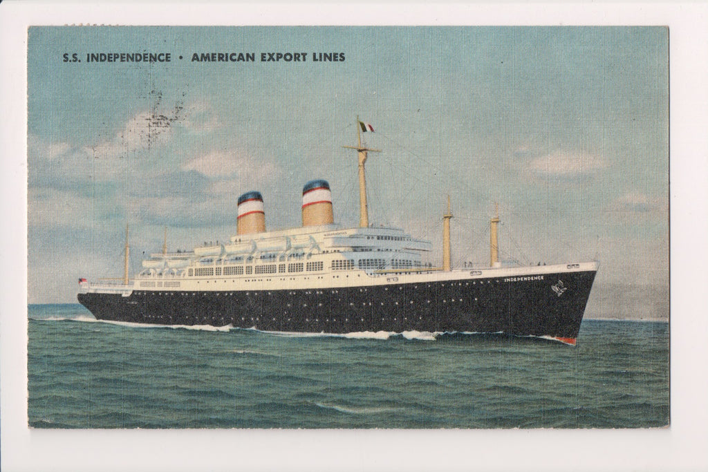 Ship Postcard - INDEPENDENCE, SS - American Export Lines - DG0024