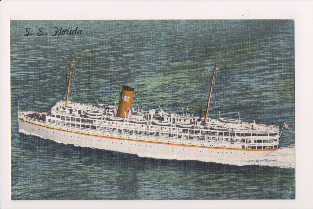 Ship Postcard - FLORIDA, SS - P and O Steamship Co - DG0025