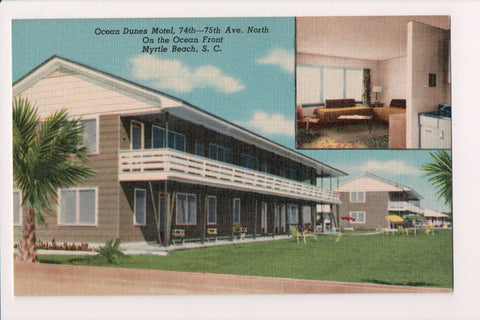 SC, Myrtle Beach - OCEAN DUNES Motel postcard - 74th-75th Ave N - DG0067