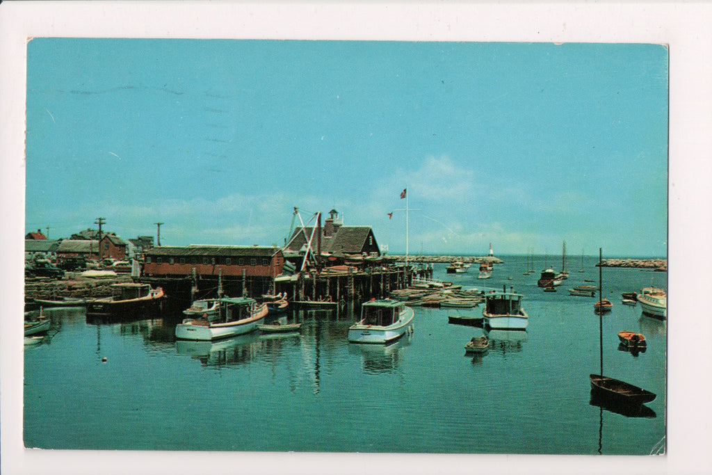 MA, Rockport - Yacht Club and Harbor postcard - DG0298