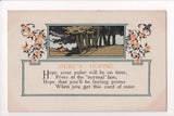 Greetings - Davis postcard - HERES HOPING - W02417