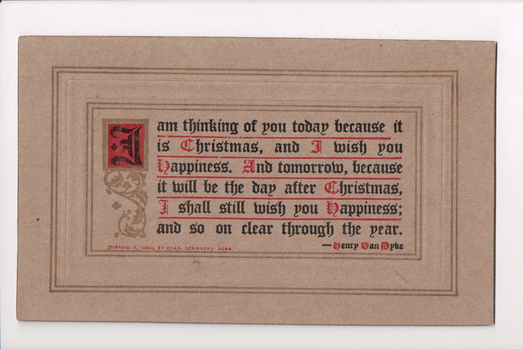 Greetings - Davis postcard - I AM THINKING OF YOU -  w04766