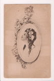 People - Female postcard - Pretty Woman - Sepia - Wendt or Wendy - E03104