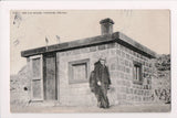 NV, TONOPAH- The Can House, man, year upside down error - E04011