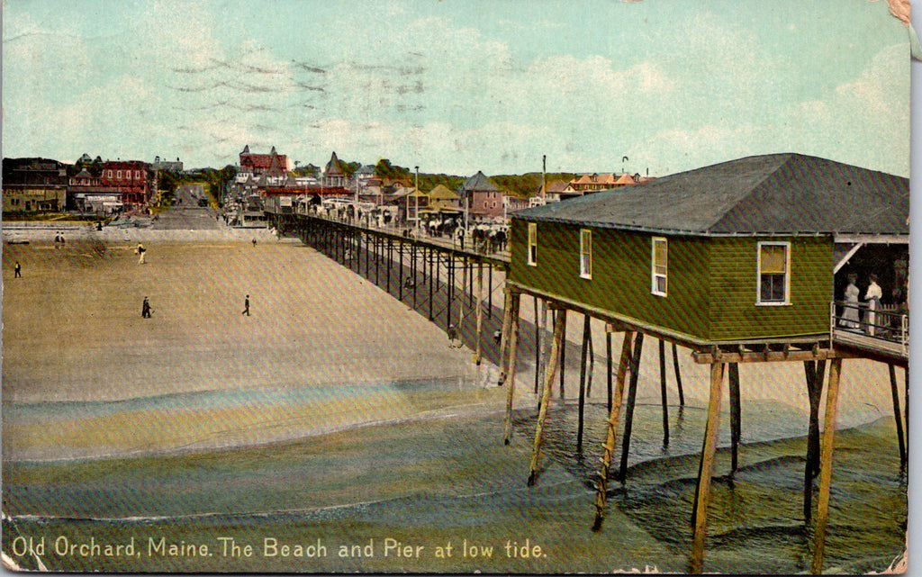 ME, Old Orchard - Beach, Pier, buildings etc - 1911 postcard - E04028