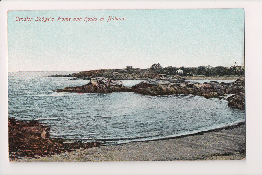 MA, Nahant - Senator Lodges Home and rocks - E04136