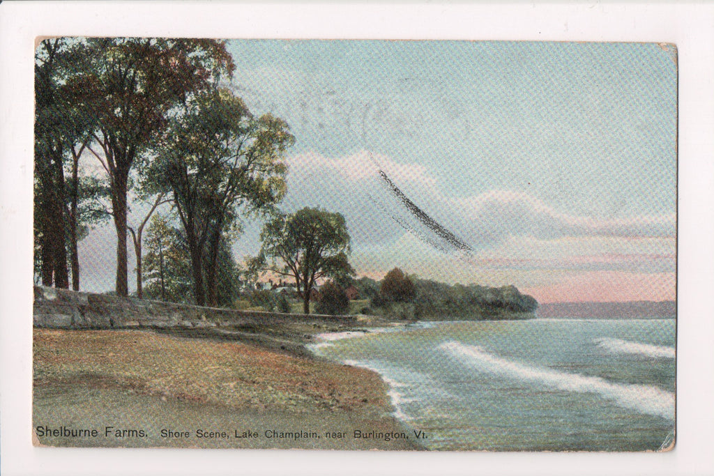 VT, SHELBURNE  - Farm, Shore Scene, building in distance @1910 - E04329