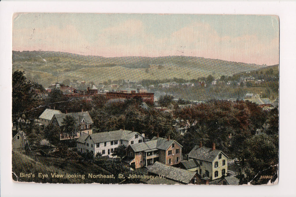 VT, ST JOHNSBURY - Birds Eye View - @1912 postcard - E05047-vt