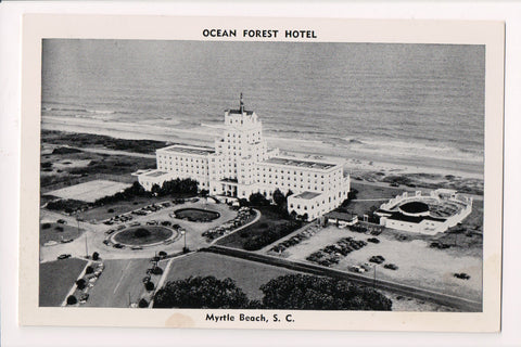SC, Myrtle Beach - OCEAN FOREST postcard from above - E05057