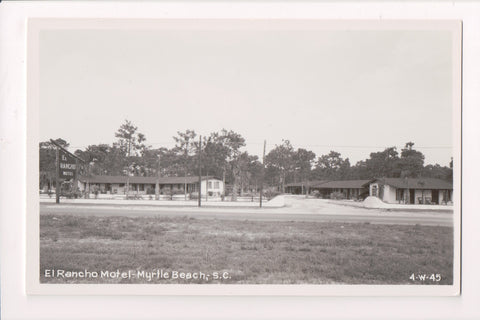 SC, MYRTLE BEACH - EL RANCHO Motel - vintage RPPC postcard - E05063-sc