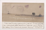 OH, VERMILLION - Lighthouse and Pier - 1907 RPPC - E05138