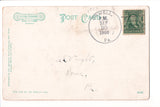 CT, STAMFORD  - Waterside Bridge, buildings postcard - E09015