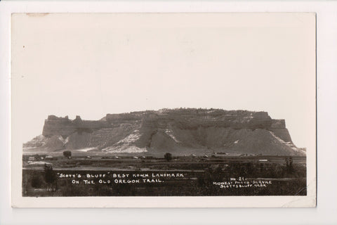 NE, SCOTTS BLUFF - On old Oregon Trail - Midwest Photo RPPC - E09037