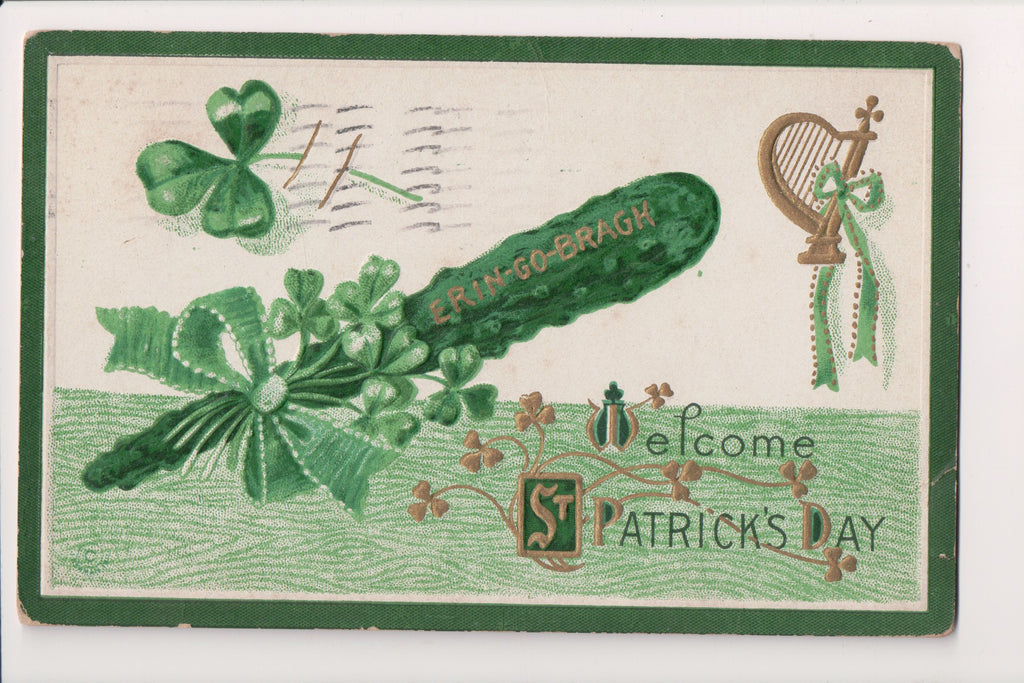 St Patrick - St Patricks Day - Erin Go Bragh postcard - E09081