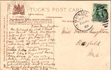 NH, LITTLETON - Ammonoosuc River below town - 1907 Tuck postcard - E10252