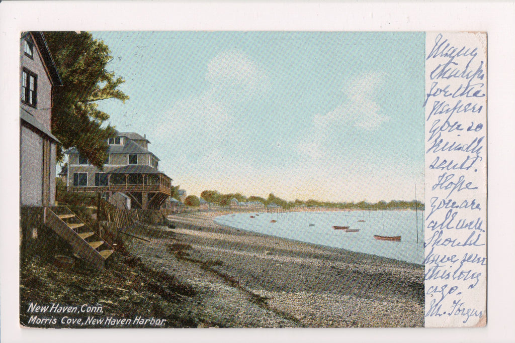 CT, NEW HAVEN - Morris Cove scene, houses - @1906 - E10481