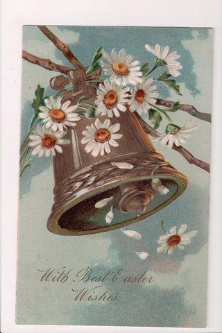 Easter - Bell, Daisies - P Finkenrath 6709 postcard - E10550