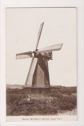 CA, SAN FRANCISCO- Golden Gate Park, Dutch Windmill - postcard - E17032