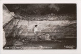 NM, GRANTS (south of) - Ice Caves w/man - RPPC - E17080