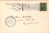 NJ, Elizabeth - Broad St, Church - 1904 postcard - EP0092